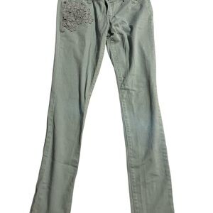 Hot Kiss Green Straight Leg Jeans